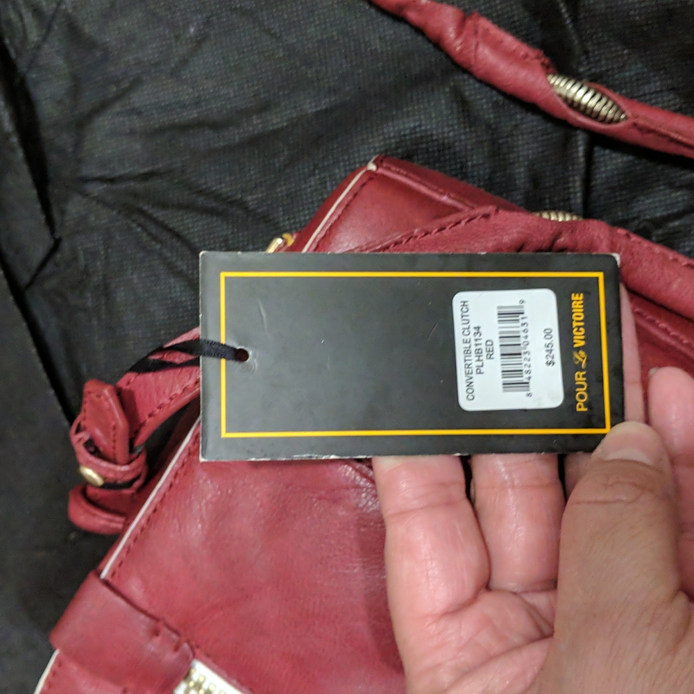 Pour La Victoire leather handbag - Picture 10 of 17